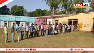 यूपी में पहले चरण की 8 सीटों पर मतदान शुरू, पोलिंग बूथों पर लगी कतार 