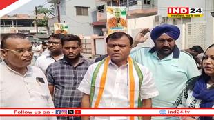 कांग्रेस कार्यकर्ताओं के साथ पीसीसी चीफ दीपक बैज पहुंचे भूपेश बघेल के निवास, बड़ी संख्या में पुलिस बल तैनात