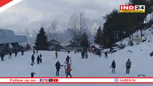 एवलांच की चेतावनी के बाद विंटर डेस्टिनेशन औली फिर पर्यटकों से गुलजार, कारोबारियों के खिले चेहरे