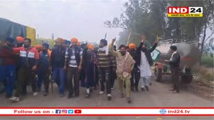 दिल्ली कूच को लेकर खनौरी बॉर्डर पर हंगामे के आसार 