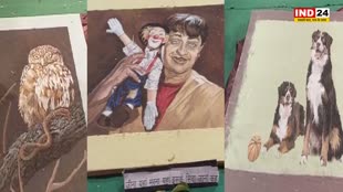 dewas news : जीवित हुई होली पर रंगोली बनाए जाने की रियासतकालीन परंपरा, कला कृतियों को देखने उमड़ा शहर