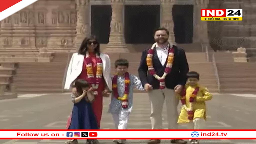 भारत पहुंचे अमेरिकी उपराष्ट्रपति जेडी वेंस, पत्नी-बच्चों संग अक्षरधाम मंदिर पहुंचे
