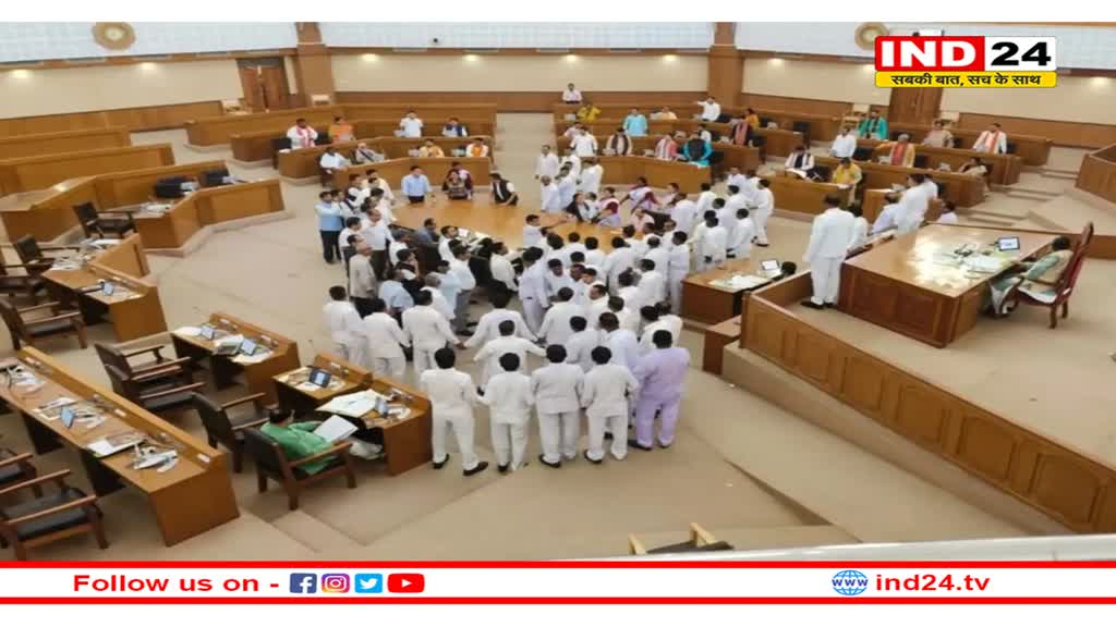 Tripura Assembly में बजट सत्र के पहले दिन हंगामा, पांच विपक्षी विधायक निलंबित