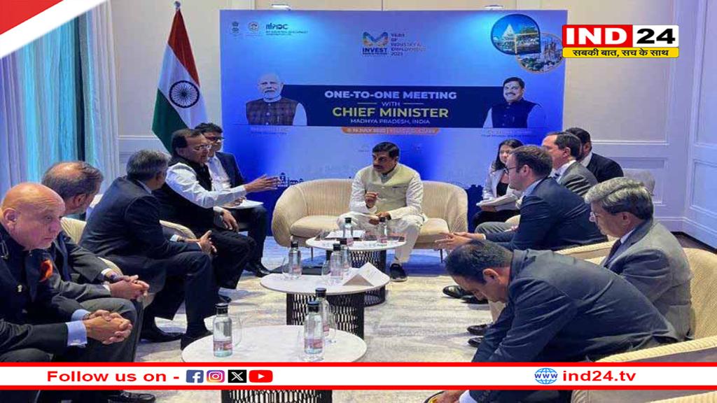 मुख्यमंत्री डॉ. मोहन यादव से मैड्रिड में बेनीतेज़ ने की सौजन्य भेंट, आपसी सहयोग और निवेश संभावनाओं पर हुई चर्चा