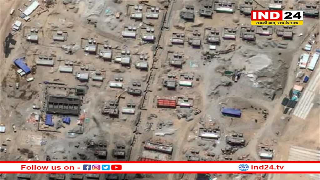 पैंगोंग झील के पास कर रहा बस्तियों का निर्माण