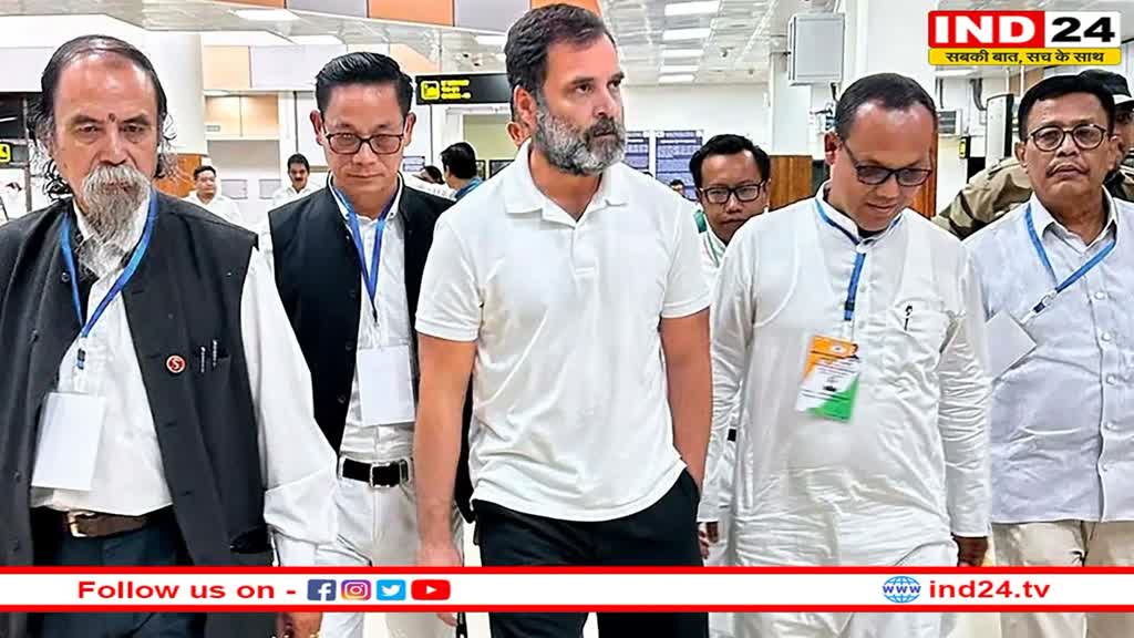 हिंसाग्रस्त मणिपुर का दौरा करने पहुंचे Rahul Gandhi, इंफाल पुलिस ने आगे बढ़ने से रोका 