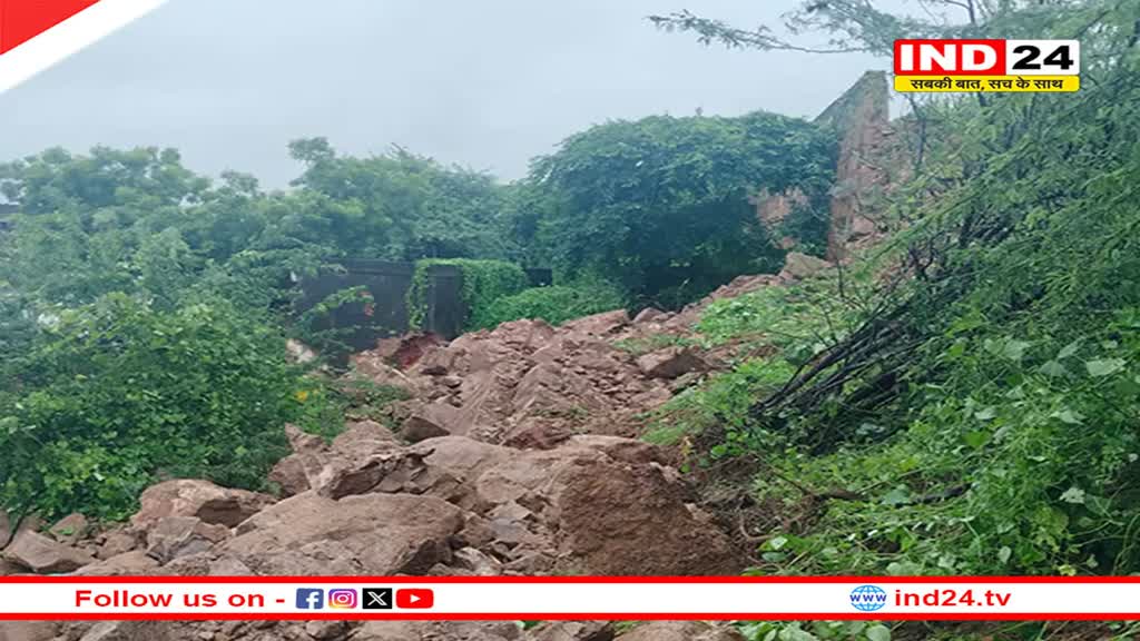 दतिया में बड़ा हादसा: किले की दीवार गिरने से दो की मौत, 9 लोग मलबे में दबे