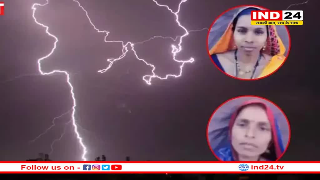 एक शख्स की दो पत्नी, दोनों पर एक साथ गिरी आसमानी बिजली, मध्य प्रदेश में कुदरत के कहर का अनोखा मामला