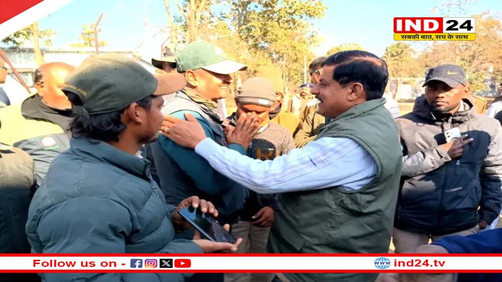 परिवार के साथ पन्ना टाइगर रिजर्व की सैर पर निकले सीएम मोहन, अनारकली के साथ खिंचवाई फोटो