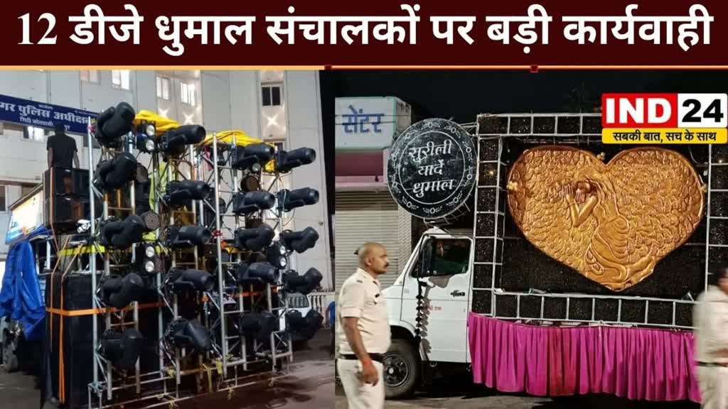 CG NEWS :  उच्च न्यायालय नियमों के खिलाफ तेज आवाज में बजा रहे थे डी.जे ,12 डीजे धुमाल संचालकों पर की बड़ी कार्यवाही