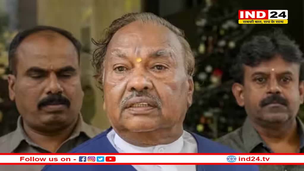 K S Eshwarappa ने जलाया कांग्रेस का घोषणापत्र, शिवकुमार और सिद्धारमैय्या पर समुदायों के बीच नफरत फैलाने का लगाया आरोप