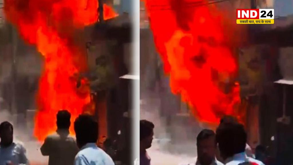 उत्तराखंड : शास्त्रीनगर में दूध की डेयरी में लगी आग, लाखों का सामान जलकर राख