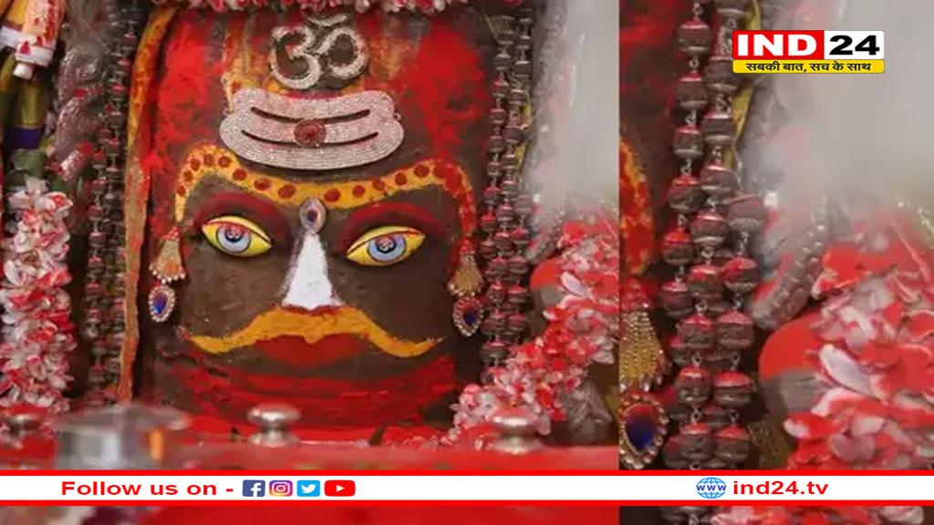 महाकाल मंदिर में होली, भस्मारती में बाबा का रंगीन श्रृंगार