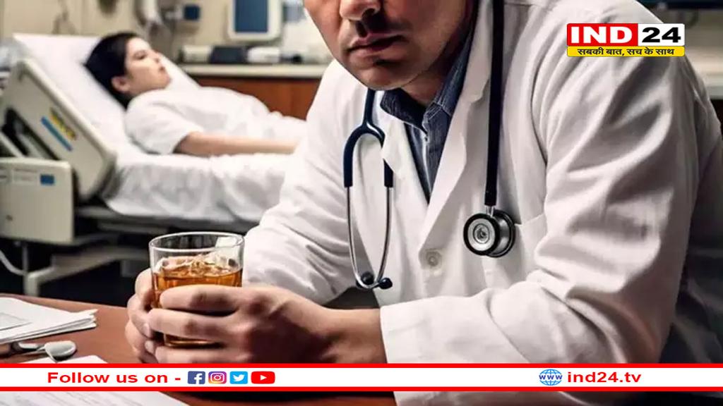 हाथ में रॉड और सिर पर नशा चढ़ाकर सरकारी डॉक्टर का हाईवोल्टेज ड्रामा, सीएमएचओ ने लिया संज्ञान