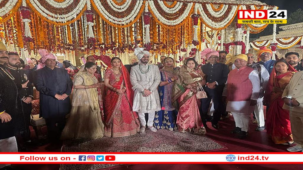 कुणाल ने थामा रिद्धि का हाथ, शिवराज के बेटे की शादी में भोपाल पहुंचे दिग्गज नेता