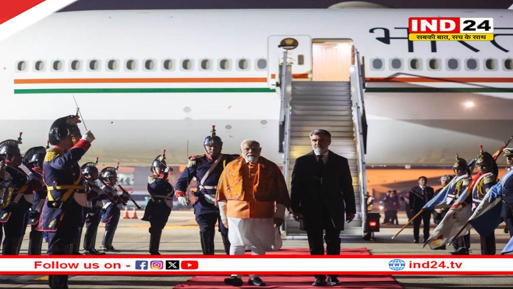 प्रधानमंत्री मोदी अर्जेंटीना पहुंचे, 57 वर्षों में किसी भारतीय प्रधानमंत्री की पहली द्विपक्षीय यात्रा
