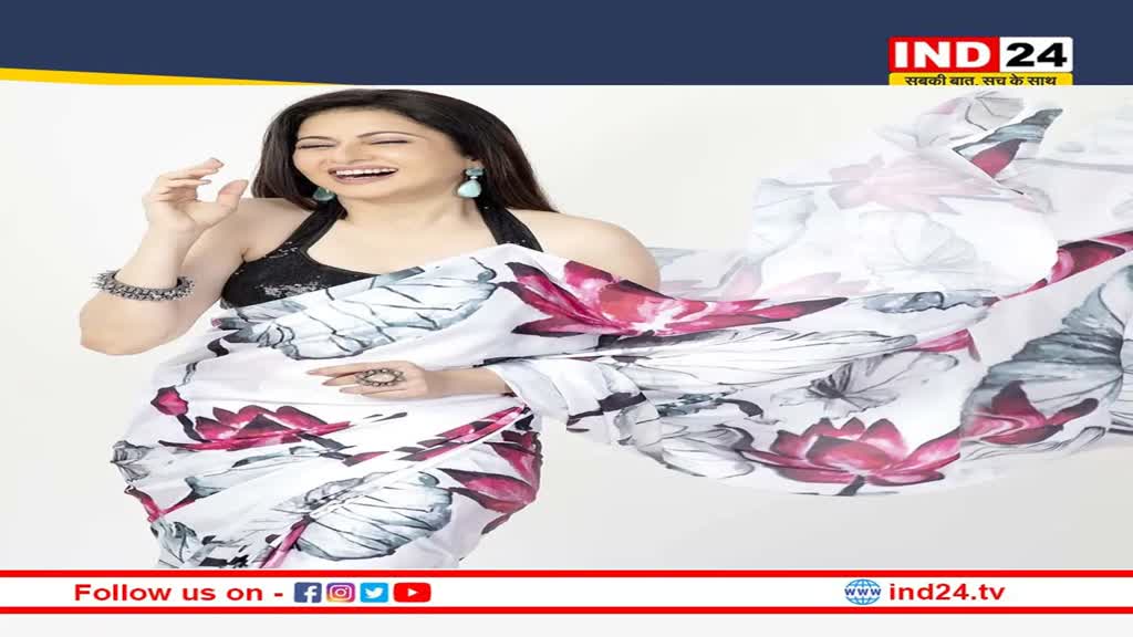 Bhagyashree Photoshoot : भाग्यश्री का सिजलिंग अंदाज एक्ट्रेस ने कराया पल्लु गिराकर फोटोशूट