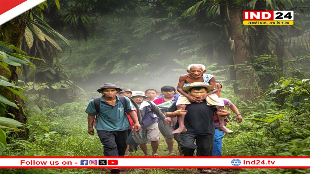 उत्तरकाशी में विकास के दावों की खुली पोल, 70 साल के बुज़ुर्ग को कंधों पर उठाकर अस्पताल ले जाने को मजबूर