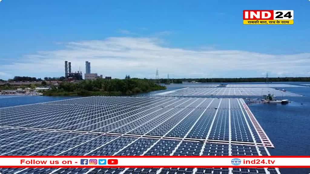 औंकारेश्वर में बन रहा विश्व का सबसे बड़ा सोलर फ्लोटिंग प्लांट:  पानी पर तैरते हुए सोलर पैनल से बनेगी बिजली
