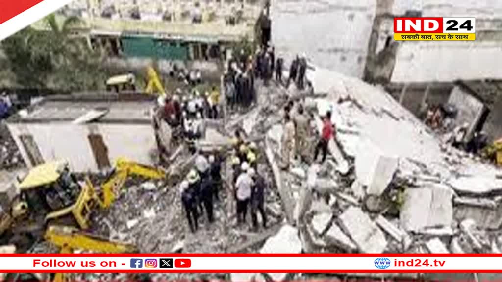 दो दिन में दूसरा हादसा, सूरत के बाद अब झारखंड के देवघर में 3 मंजिला मकान ढहा