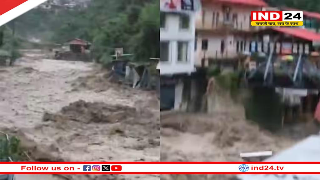 देहरादून के सहस्रधारा में फटा बादल, आया भारी मलबा, कई होटलों और दुकानों को हुआ नुकसान	