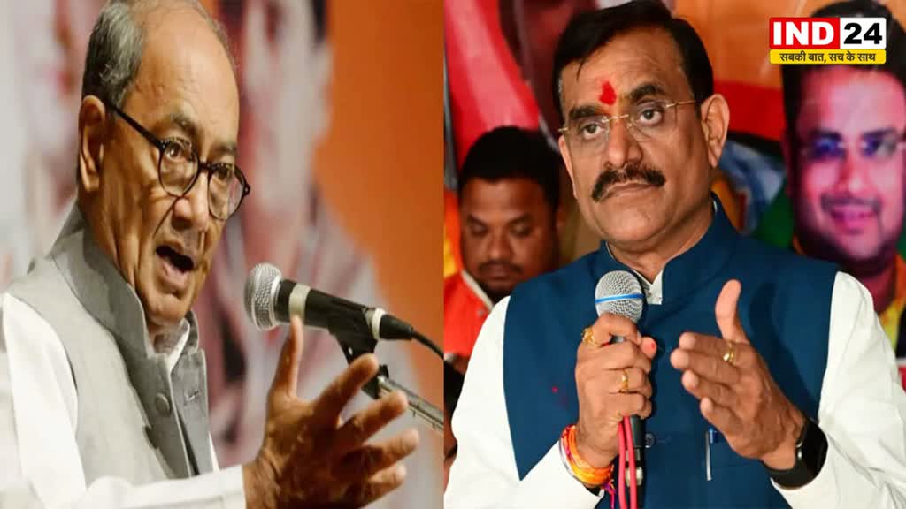 दिग्विजय सिंह का MP बीजेपी प्रदेश अध्यक्ष पर लगाया आरोप, बोले - वीडी शर्मा के संरक्षण में केन नदी में खुले आम हो रहा रेत का अवैध खनन 