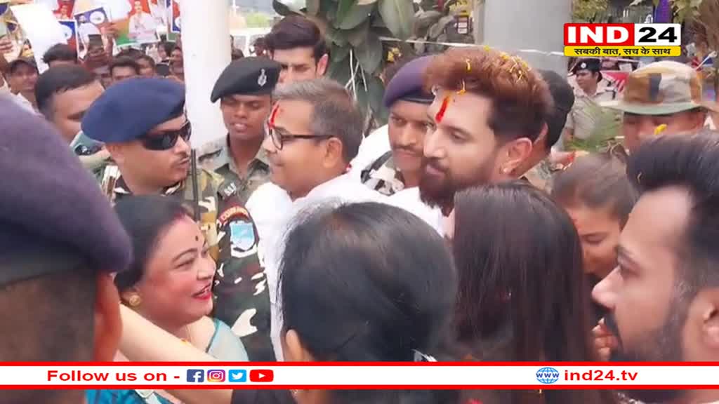 केंद्रीय मंत्री बनने के बाद पहली बार पटना पहुंचे चिराग