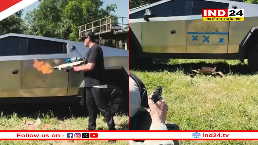 Elon Musk ने शेयर किया Tesla Cybertruck का वीडियो, गोली से लेकर हथौड़ा तक सब बेअसर, जानें कीमत 