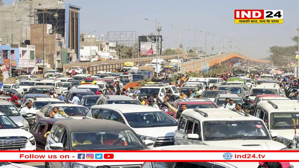 भारत में इतिहास का सबसे लंबा जाम, 300 किमी रूट पर भारी ट्रैफिक