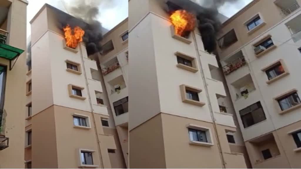 CG Breaking : रायपुर के  Virasat Apartment में लगी भीषण आग,  मौके पर पहुंची Fire Brigade की टीम....