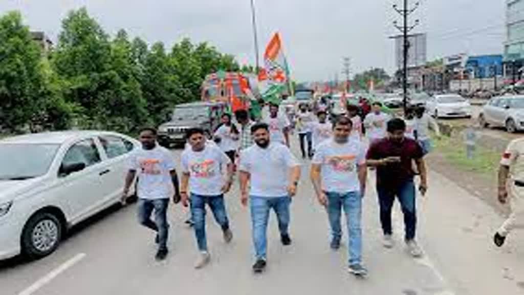 CG NEWS : रायपुर में ‘जन सत्याग्रह पदयात्रा’ की शुरुआत , रोजाना 10 किलोमीटर की होगी प्रदर्शन पदयात्रा।