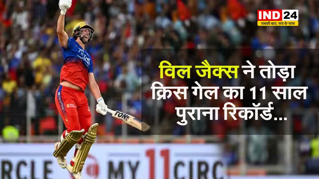 IPL 2024: विल जैक्स ने तोड़ा क्रिस गेल का 11 साल पुराना यह रिकॉर्ड...