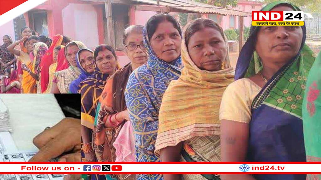 छत्तीसगढ़ में पंचायत चुनाव के दूसरे चरण में 11 बजे तक 27.78 प्रतिशत वोटिंग
