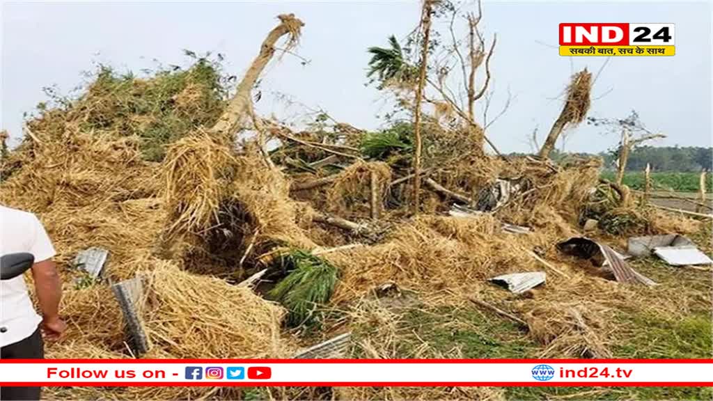 असम में बारिश- तूफान ने मचाई तबाही, 4 लोगों की मौत, 53,000 प्रभावित 