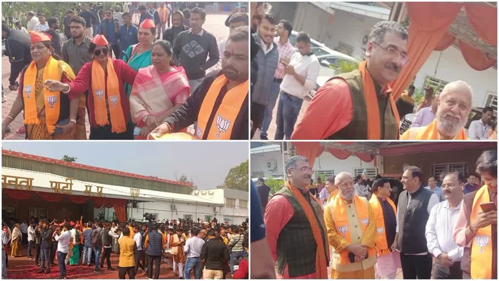 भाजपा की जीत पर भोपाल में जश्न , कांग्रेस खेमे में सन्नाटा