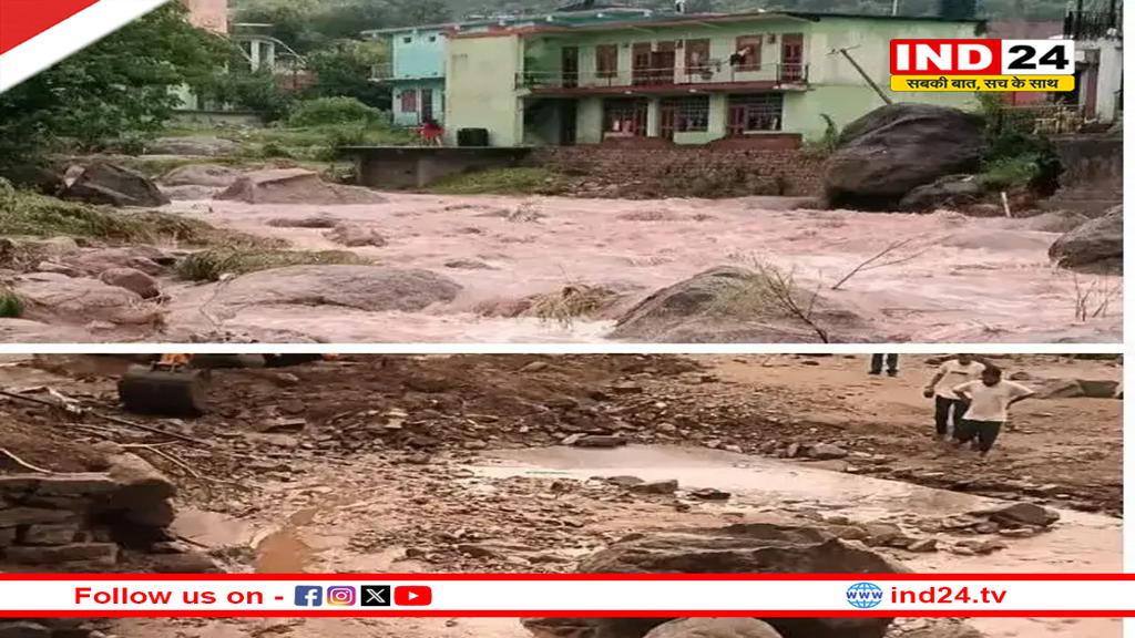 हिमाचल में आसमानी कहर, मंडी में चार जगह फटे बादल, कई घर ध्वस्त