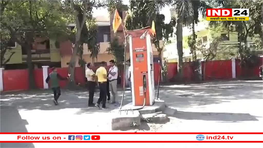 इंदौर के  पेट्रोल पंप पर क्राइम ब्रांच का छापा, बड़ी मात्रा में पकड़ा गया नकली पेट्रोल- डीजल