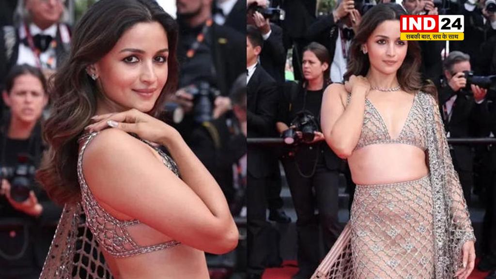 Cannes 2025 में फुल जालीदार लहंगे में आलिया भट्ट ने लूट ली महफिल