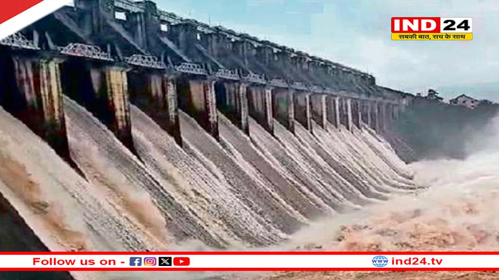 जबलपुर में बरगी बांध के चार और गेट खुले, अब 17 गेटों से छोड़ा जा रहा पानी