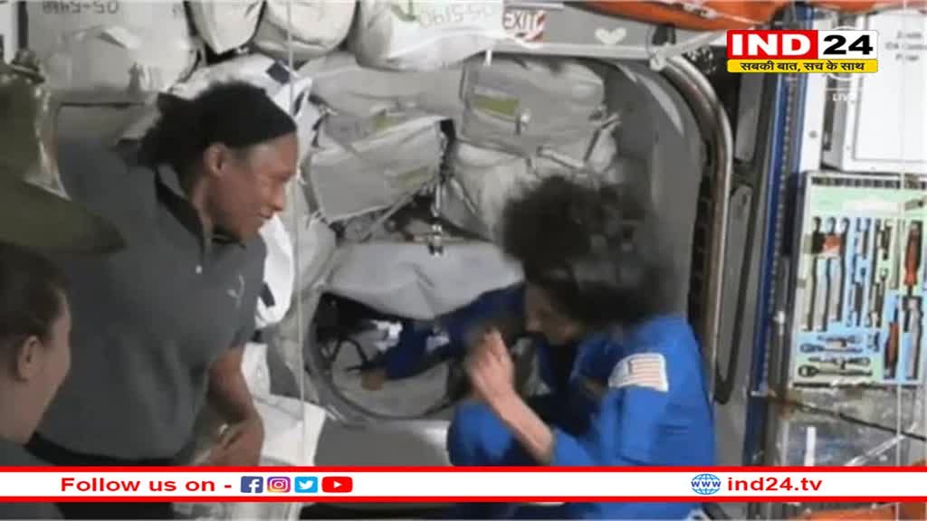 27 घंटे की उड़ान के बाद तीसरी बार अंतरिक्ष पहुंचने पर सुनीता विलियम्स ने डांस कर मनाया जश्न