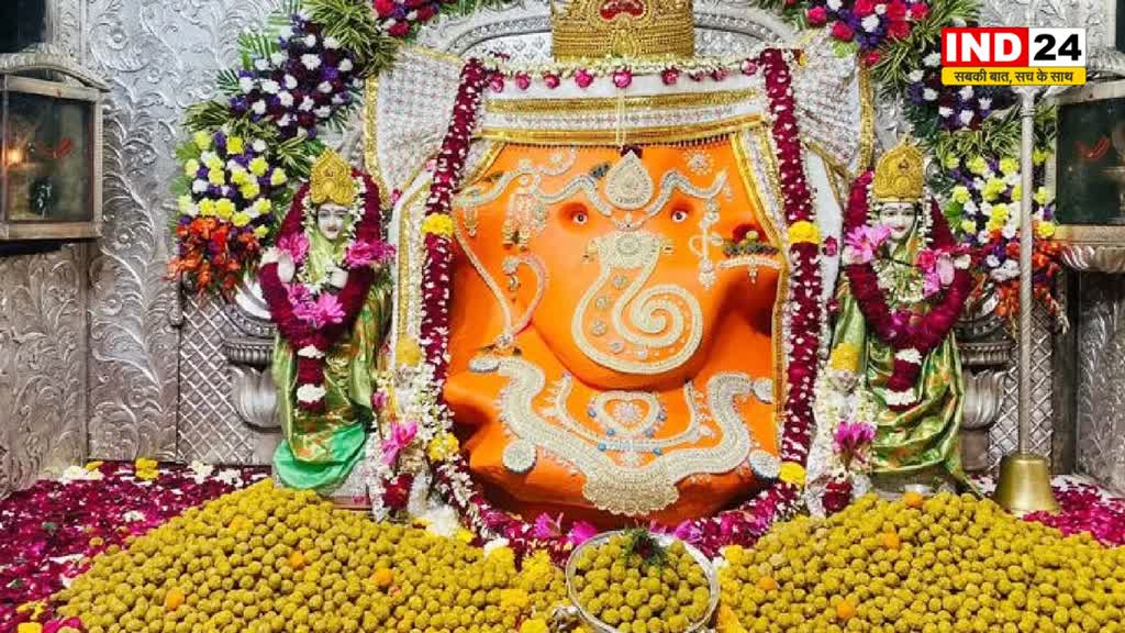  INDORE NEWS: प्राचीन खजाना मंदिर में 10 दिवसीय गणेश  उत्सव प्रारंभ 
