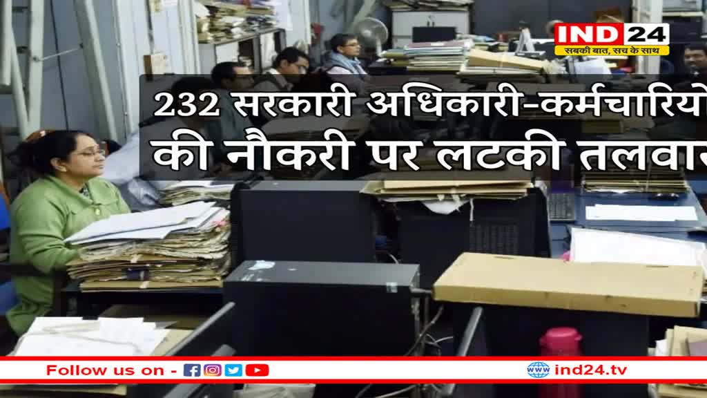 एमपी में 232 सरकारी बाबू-अधिकारी पर लटकी तलवार