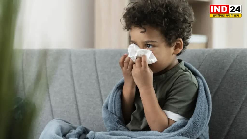 INDORE NEWS: मौसम जनित बीमारियों की चपेट में आ रहे बच्चे