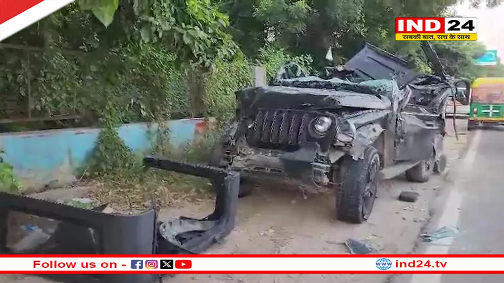 गुरुग्राम में भीषण हादसा, तेज रफ्तार कार डिवाइडर से टकराई, 5 की मौत