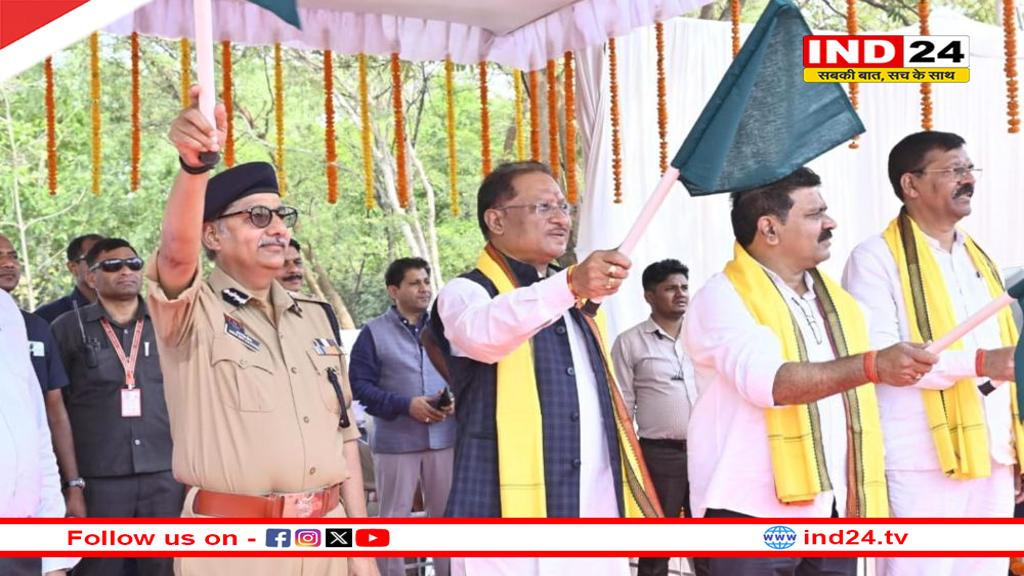 नवा रायपुर में अग्निशमन केंद्र लोकार्पण, सीएम साय ने 18 नए वाहनों को दिखाई हरी झंडी