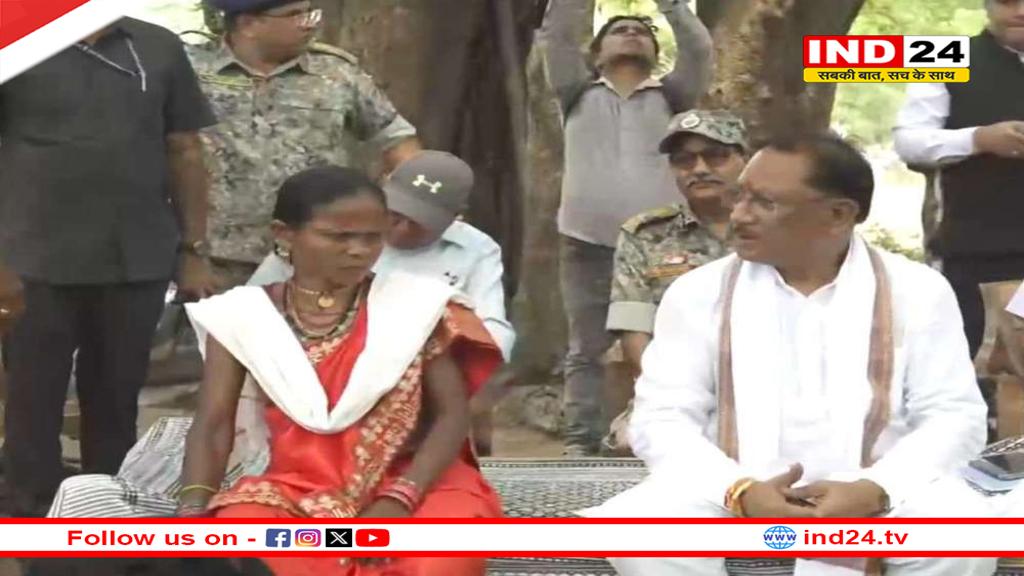 मुलेर गांव पहुंचे सीएम साय, सुनीं ग्रामीणों की समस्याएं, अफसरों को तुरंत कार्रवाई के दिए निर्देश