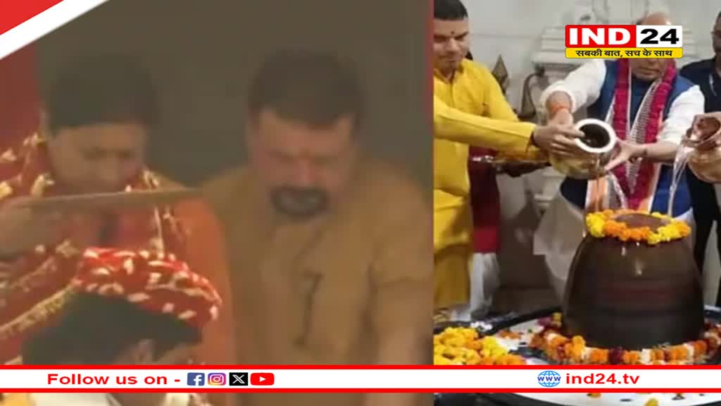 नामांकन से पहले राजनाथ सिंह और स्मृति ईरानी ने की पूजा