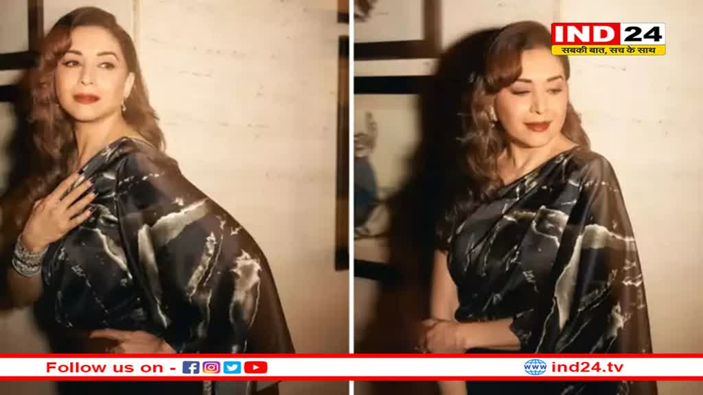57 की उम्र में एक कंधे का टॉप पहन माधुरी दीक्षित ने दिखाईं 90s वाली अदाएं