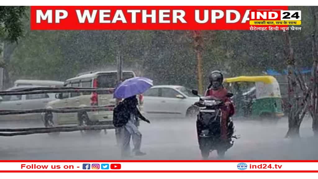 MP Weather: मौसम ने एक बार फिर ली करवट, 1 दर्जन से ज्यादा जिलों में बारिश, मौसम विभाग ने जारी किया अलर्ट
