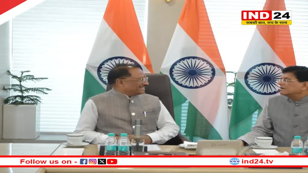 केंद्रीय मंत्री पीयूष गोयल के साथ CM साय की बैठक, औद्योगिक विकास के प्रस्तावों पर जल्द मिलेगी मंजूरी